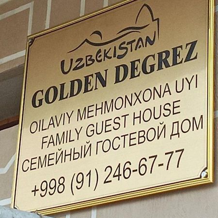 Golden Degrez Hotell Bukhara Eksteriør bilde
